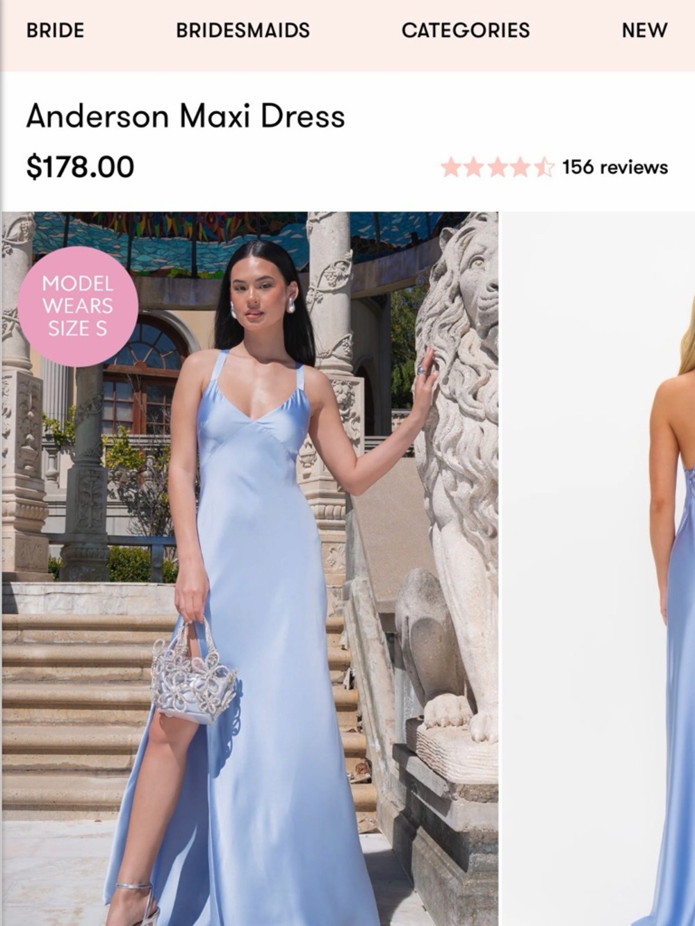 Show Me Your MuMu Light Blue Anderson Maxi Dress